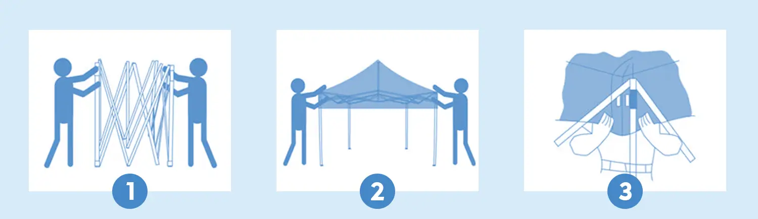 how to set up a canopy tent tutorial 1