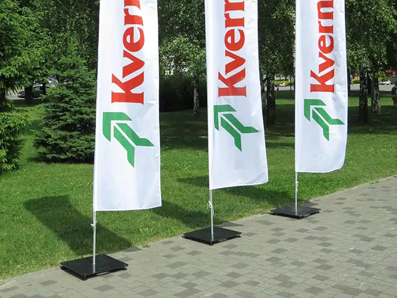 Al-Fiberglass Comb Banner Flag