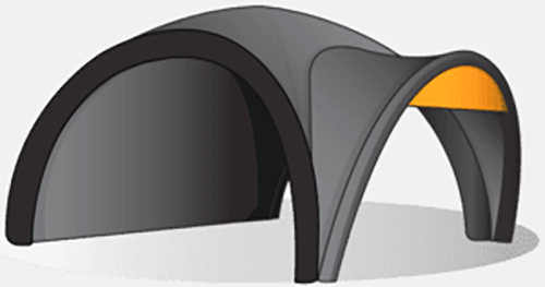 inflatable tent banner