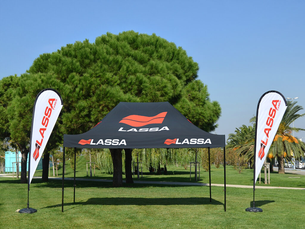 Pop up tent for event planners with custom logo design