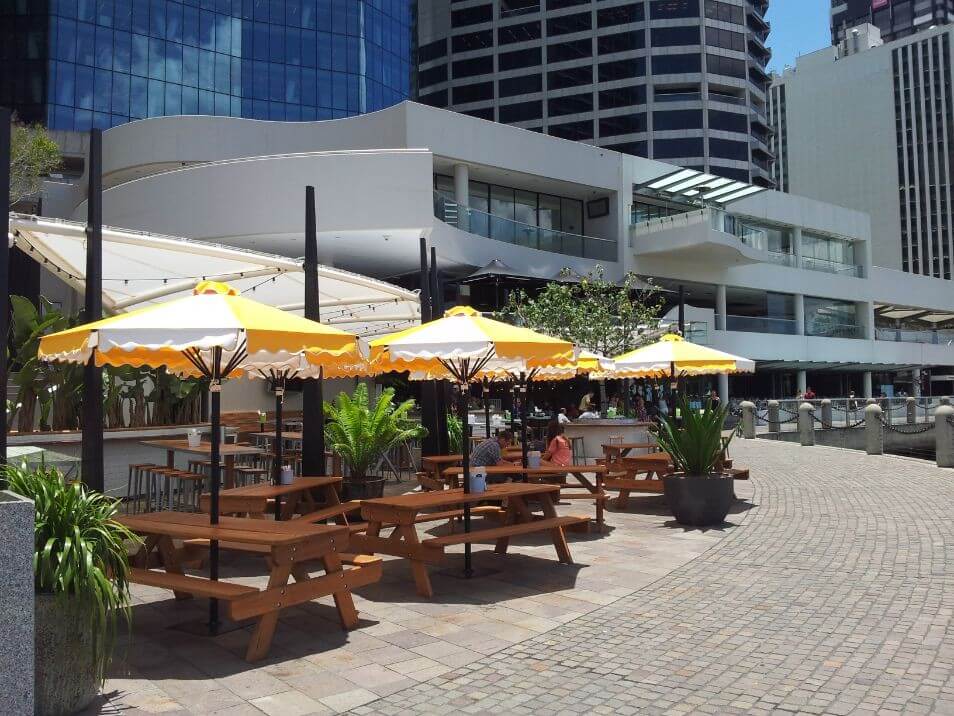 outdoor patio cafe umbrella for garden and dining