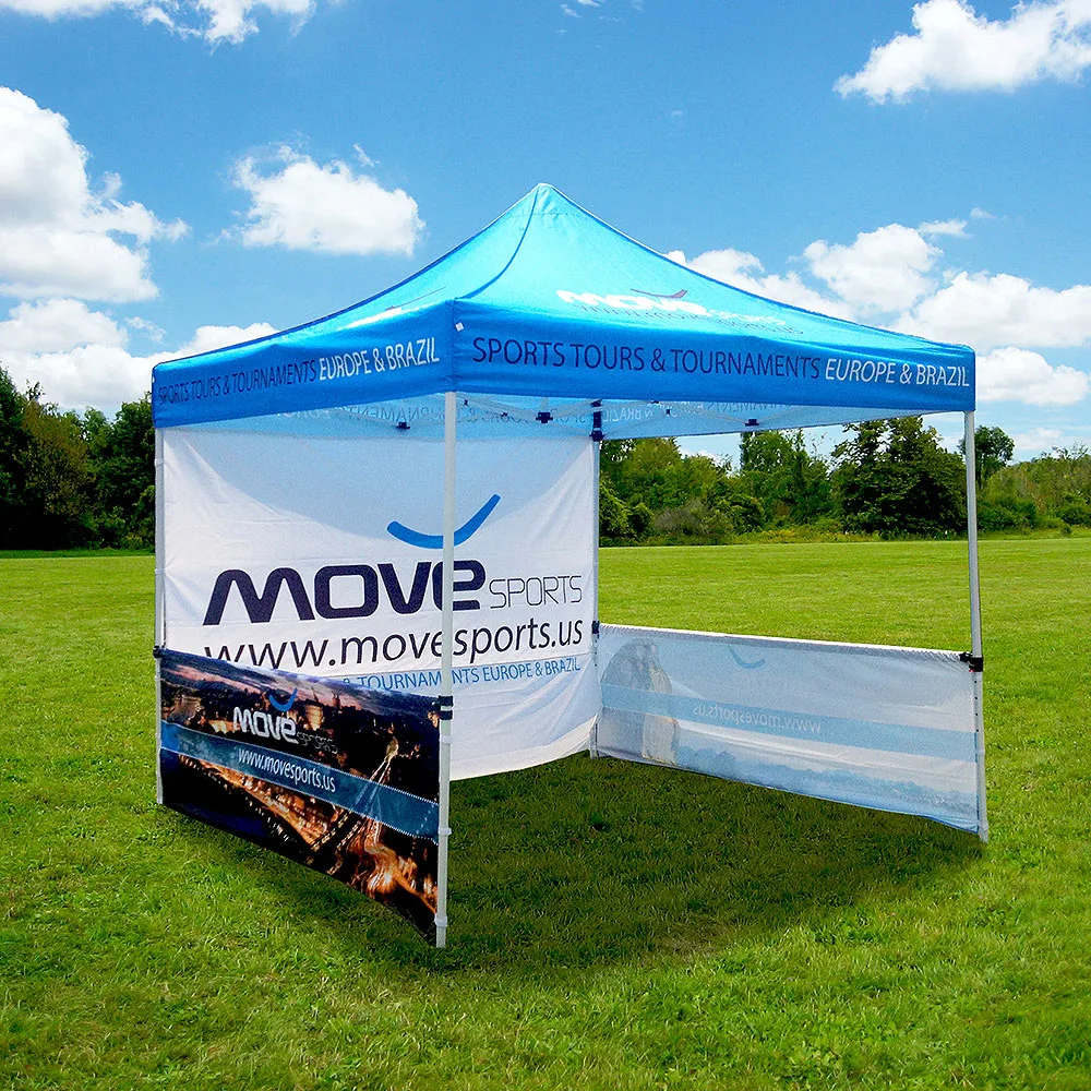 Portable pop up tents for trade shows booth setup