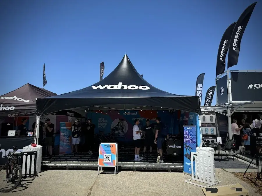 festival custom tent branding in outdoor event