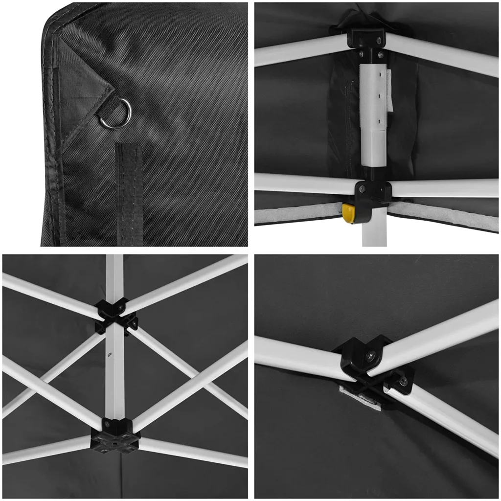 pop-up canopy tent frame detail outdoor use