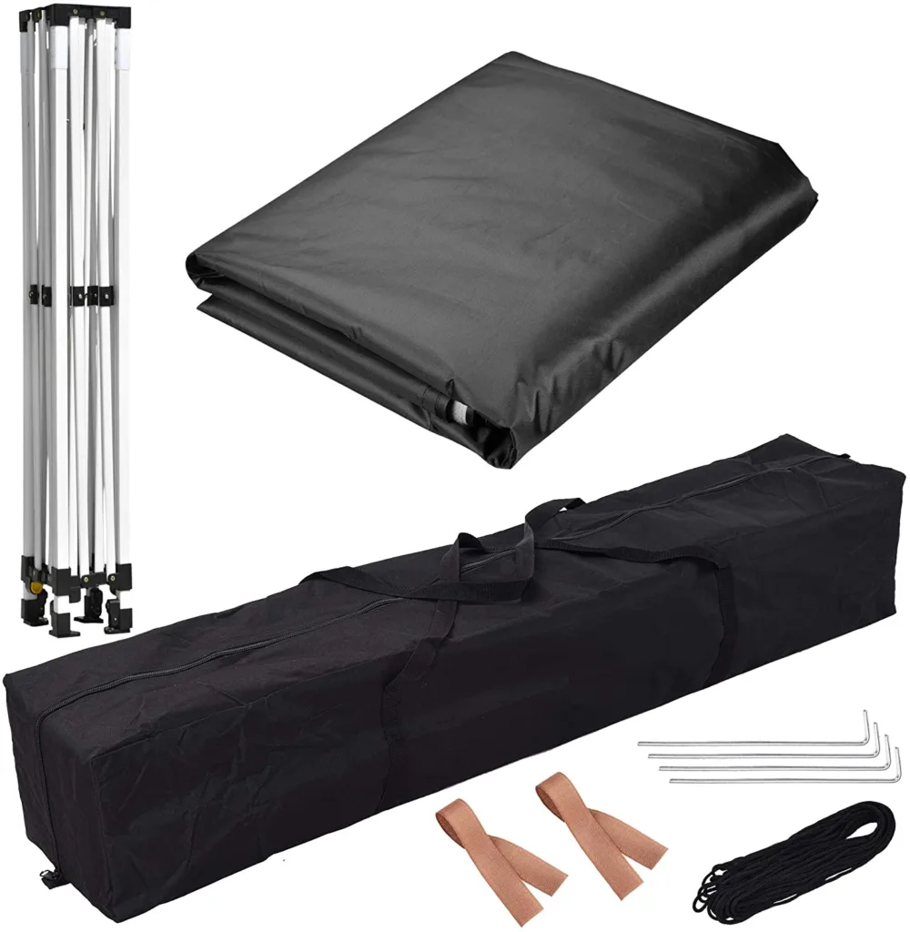 pop-up canopy tent frame detail outdoor use