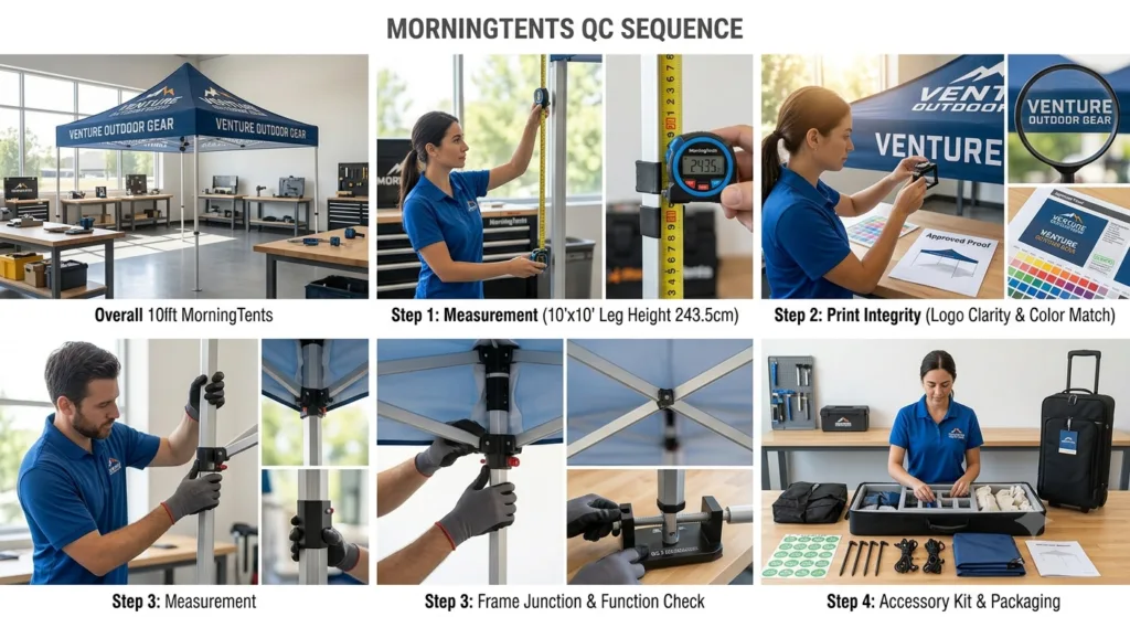 Inspection of custom event product graphics dimensions and accessories