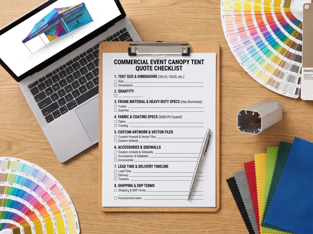 Custom Event Tent Quote Checklist: 8 Buyer Details
